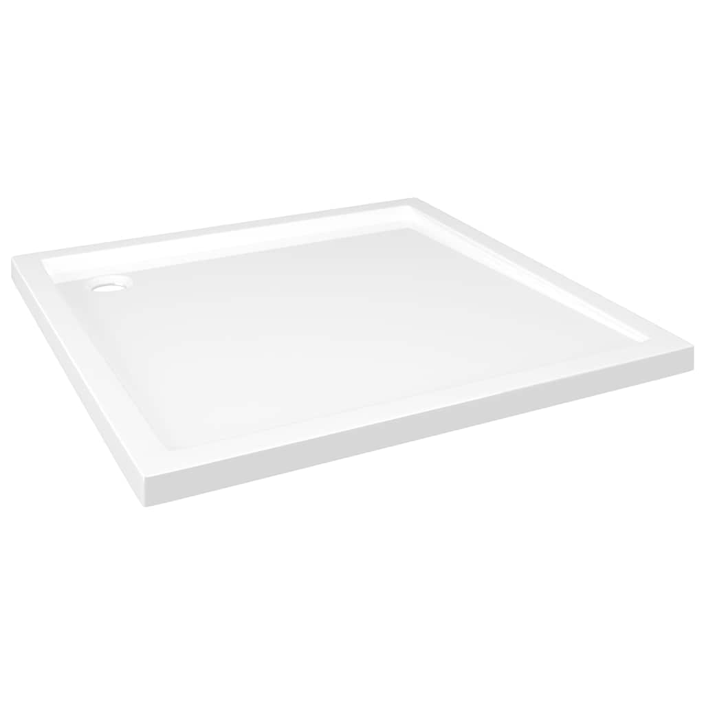 Vidaxl Square Abs Shower Base Tray White 80X80 Cm Shower Trays & Bases