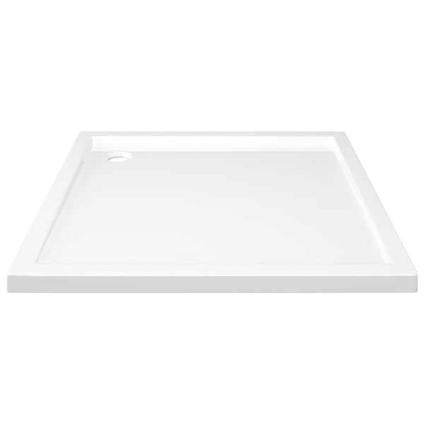 Square Abs Shower Base Tray White 80X80 Cm