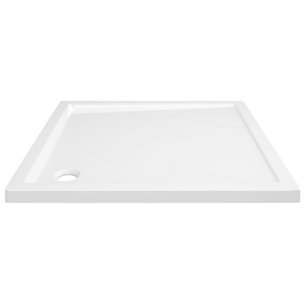 Square Abs Shower Base Tray White 80X80 Cm