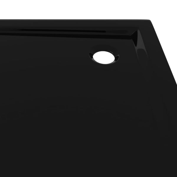 Square Abs Shower Base Tray Black 90X90 Cm