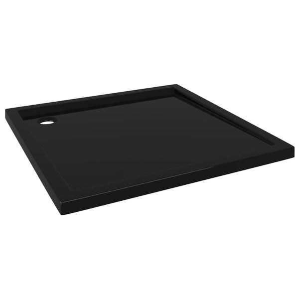 Square Abs Shower Base Tray Black 80X80 Cm Shower Trays & Bases