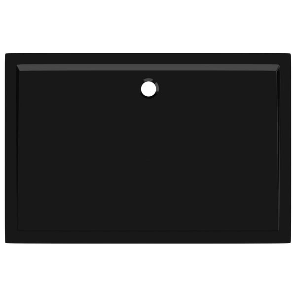 Rectangular Abs Shower Base Tray Black 80X120 Cm Shower Trays & Bases