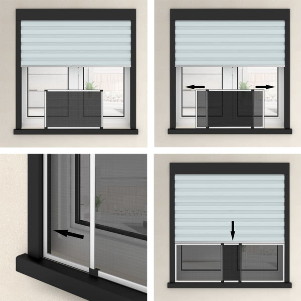 Extendable Insect Screen For Windows White (75 143)X50 Cm Window Screens
