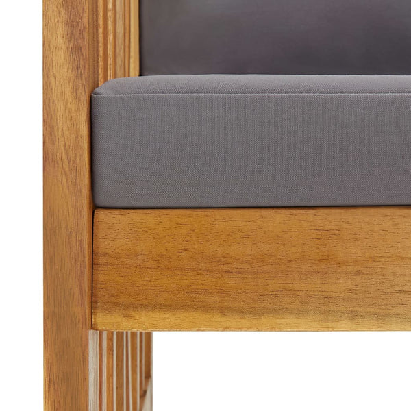 4 Piece Garden Lounge Set With Cushions Solid Acacia Wood (310258+310264) Patio Furniture Sets