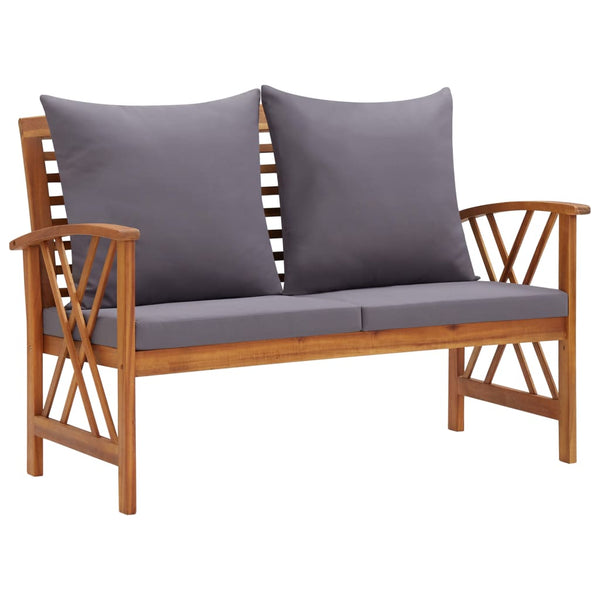 3 Piece Garden Lounge Set With Cushions Solid Acacia Wood Patio Furniture Sets