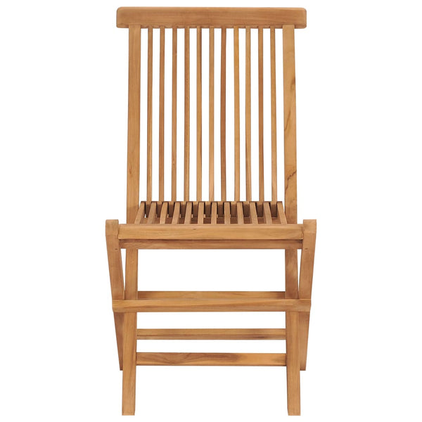 Folding Garden Chairs 4 Pcs Solid Wood Teak Patio Chairs