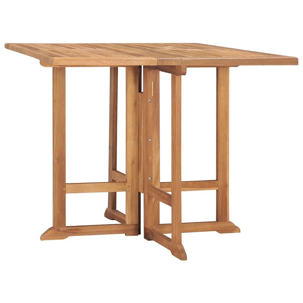 Vidaxl Folding Garden Dining Table 90X90x75 Cm Solid Teak Wood Patio & Garden Tables