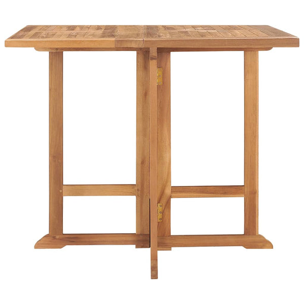 Vidaxl Folding Garden Dining Table 90X90x75 Cm Solid Teak Wood Patio & Garden Tables