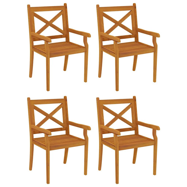 Vidaxl 5 Piece Garden Dining Set Solid Wood Acacia Dining Sets
