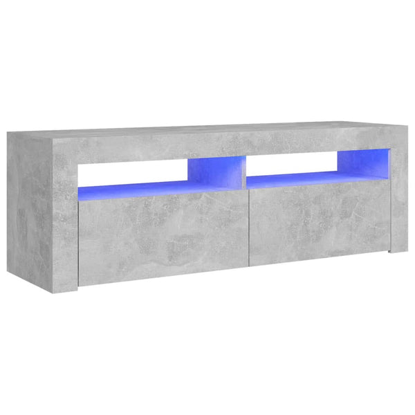 Tv Cabinet With Led Lights Concrete Grey 120X35x40 Cm Tv Stands & Entertainment Units