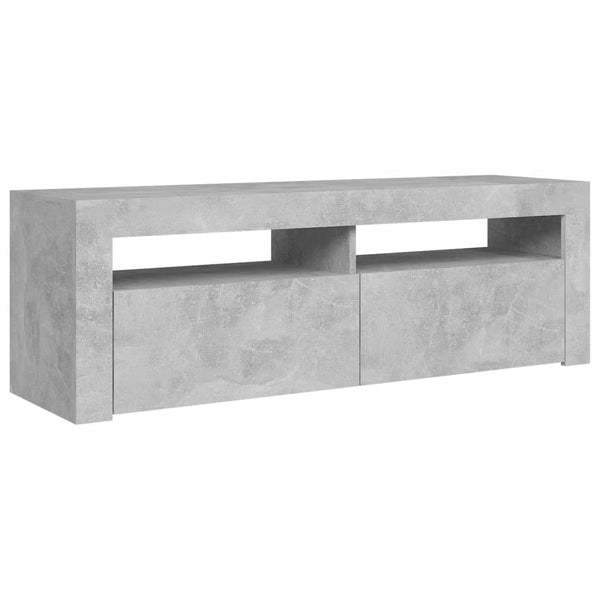 Tv Cabinet With Led Lights Concrete Grey 120X35x40 Cm Tv Stands & Entertainment Units
