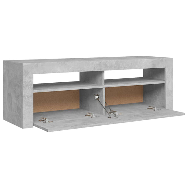 Tv Cabinet With Led Lights Concrete Grey 120X35x40 Cm Tv Stands & Entertainment Units