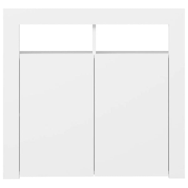 Sideboards & Buffets Sideboard With Led Lights White 80X35x75 Cm