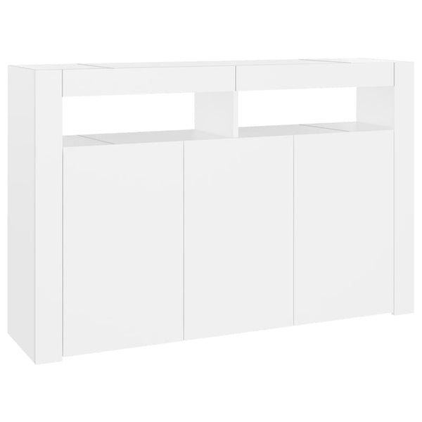 Sideboard With Led Lights White 115.5X30x75 Cm Sideboards & Buffets