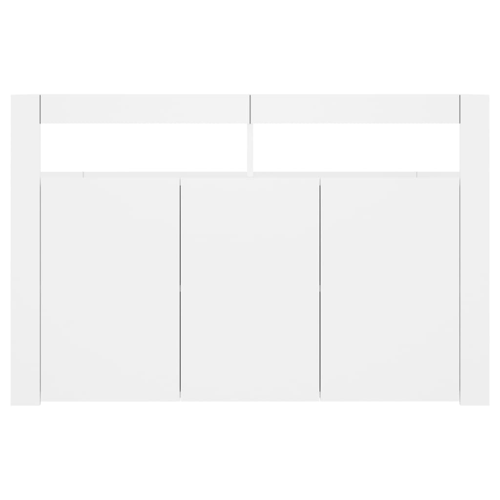 Sideboard With Led Lights White 115.5X30x75 Cm Sideboards & Buffets