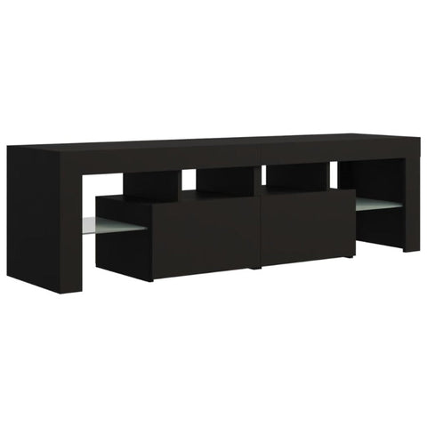 Tv Cabinet With Led Lights Black 140X36.5X40 Cm Tv Stands & Entertainment Units