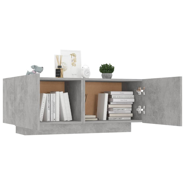 Tv Cabinet Concrete Grey 100X35x40 Cm Engineered Wood Tv Stands & Entertainment Units