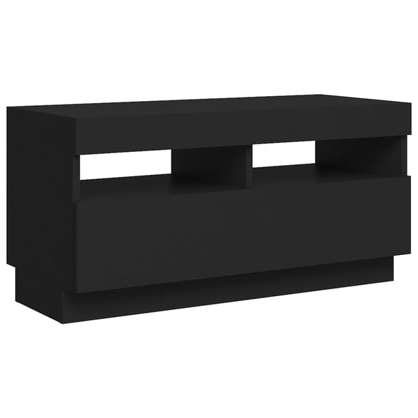 Tv Cabinet With Led Lights Black 80X35x40 Cm Tv Stands & Entertainment Units