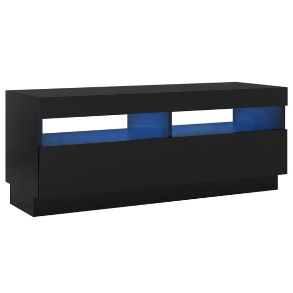 Tv Cabinet With Led Lights Black 100X35x40 Cm Tv Stands & Entertainment Units