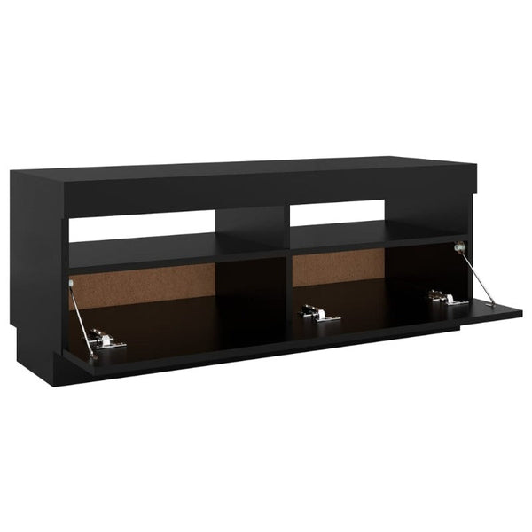 Tv Cabinet With Led Lights Black 100X35x40 Cm Tv Stands & Entertainment Units
