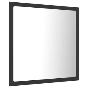 Led Bathroom Mirror Grey 40X8.5X37 Cm Acrylic