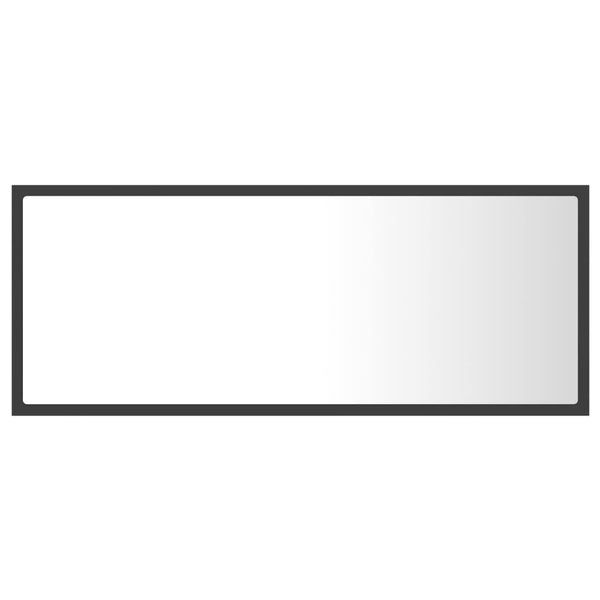 Led Bathroom Mirror Grey 100X8.5X37 Cm Acrylic Mirrors