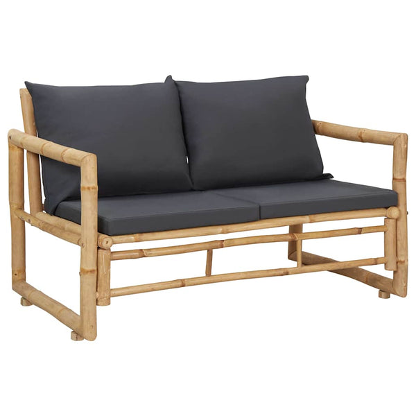Vidaxl 4 Piece Garden Lounge Set With Cushions Bamboo Other Patio & Garden Furniture