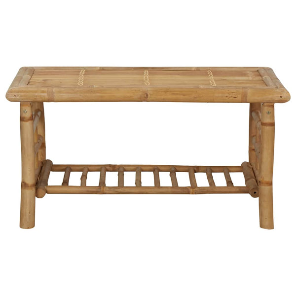Vidaxl 4 Piece Garden Lounge Set With Cushions Bamboo Other Patio & Garden Furniture