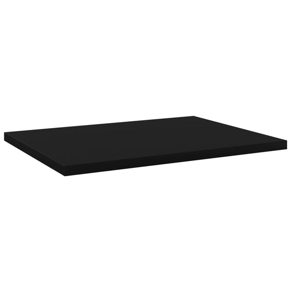 Bookshelf Boards 4 Pcs Black 40X30x1.5 Cm Engineered Wood Bookshelves