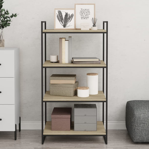 Vidaxl Bookshelf Boards 8 Pcs Sonoma Oak 60X50x1.5 Cm Engineered Wood Bookshelves