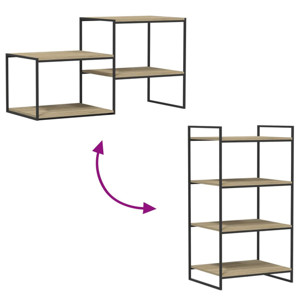 Vidaxl Bookshelf Boards 8 Pcs Sonoma Oak 60X50x1.5 Cm Engineered Wood Bookshelves