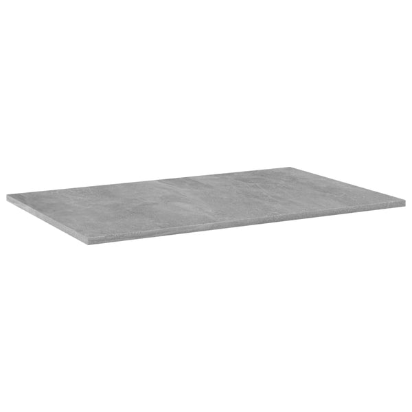 Bookshelf Boards 4 Pcs Concrete Grey 80X50x1.5 Cm Engineered Wood Bookshelves