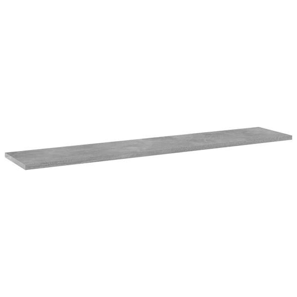 Bookshelf Boards 8 Pcs Concrete Grey 100X20x1.5 Cm Engineered Wood Bookshelves