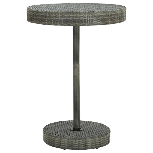 5 Piece Garden Bar Set With Cushions Poly Rattan Grey Patio Furniture Sets