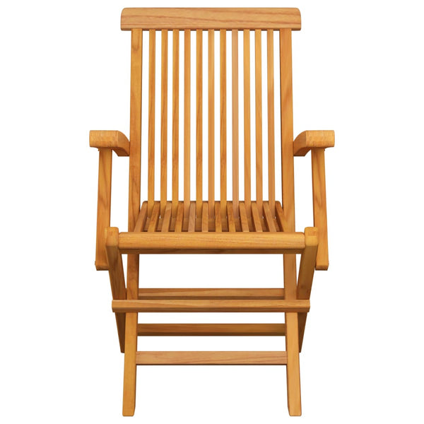 Garden Chairs With Anthracite Cushions 3 Pcs Solid Teak Wood Patio Chairs