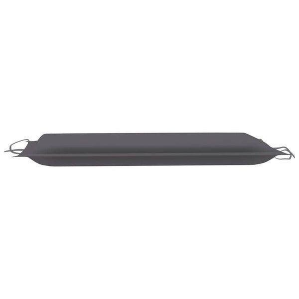 Solid Teak Wood Rocking Sun Lounger With Anthracite Cushion Loungers