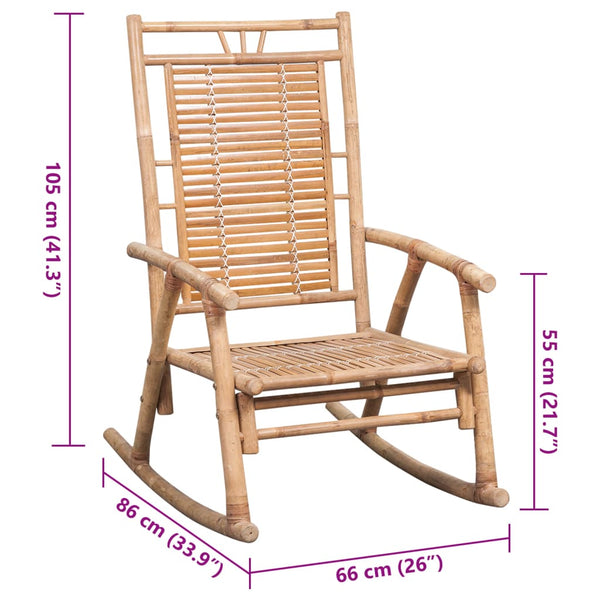 Rocking Chair With Cushion Bamboo Chairs