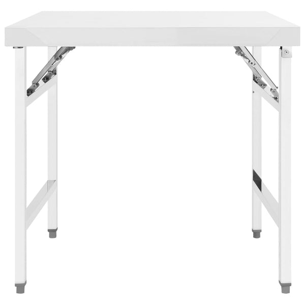 Kitchen Folding Work Table 85X60x80 Cm Stainless Steel Kitchen Carts
