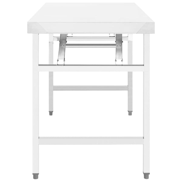 Kitchen Carts Kitchen Folding Work Table 85X60x80 Cm Stainless Steel