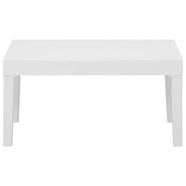 4 Piece Garden Lounge Set With Cushions Plastic White Patio Furniture Sets