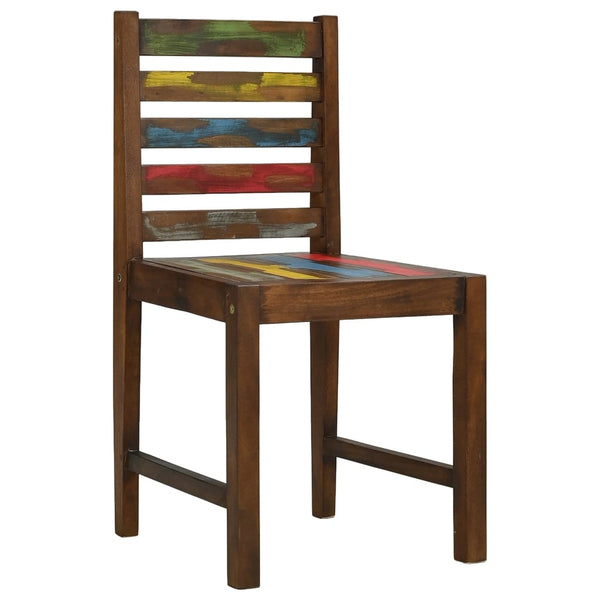 4 Pcs Solid Reclaimed Wood Dining Chairs