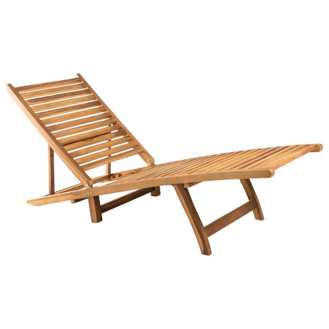 Sun Lounger Solid Teak Wood Loungers