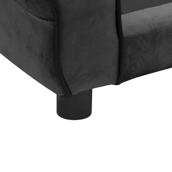 Dog Sofa Dark Grey 72X45x30 Cm Plush