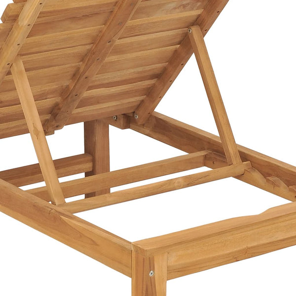 Sun Lounger Solid Wood Teak Loungers