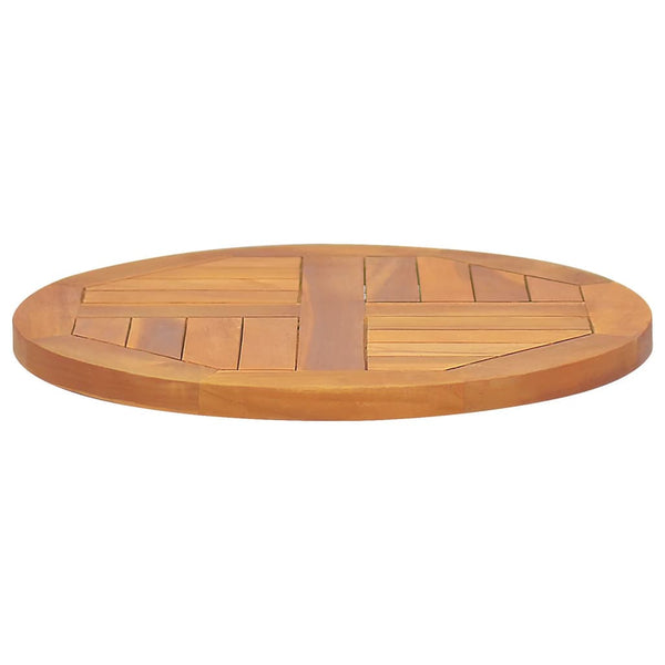 Table Top Solid Teak Wood Round 2.5 Cm 50 Dining Tables