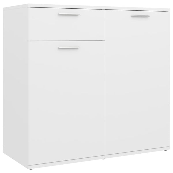 Sideboard White 80X36x75 Cm Engineered Wood Sideboards & Buffets