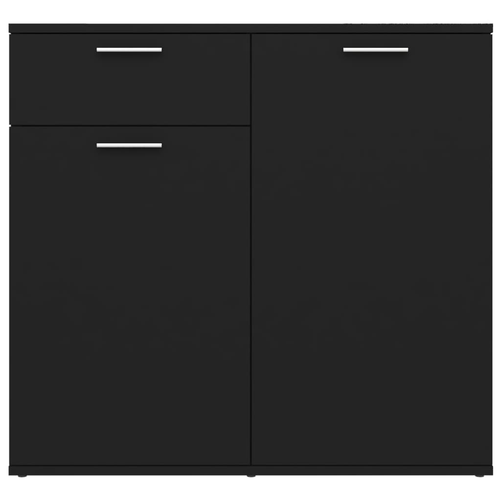 Sideboard Black 80X36x75 Cm Engineered Wood Sideboards & Buffets