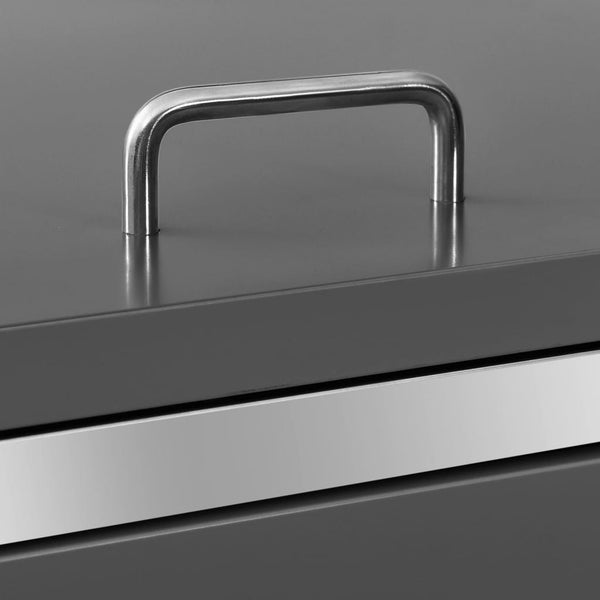 Single Wheelie Bin Shed 69X77.5X112.5 Cm Stainless Steel Sheds Summerhouses Carports