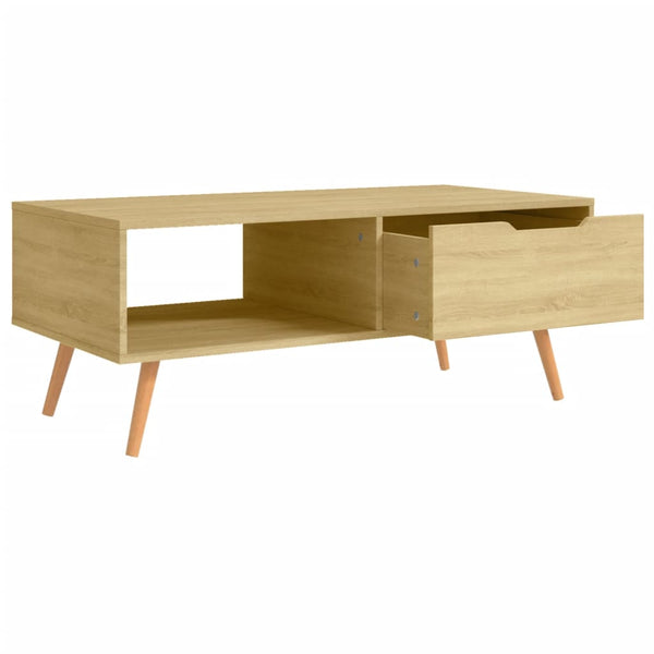 Coffee Table Sonoma Oak 100X49.5X43 Cm Engineered Wood Coffee Tables