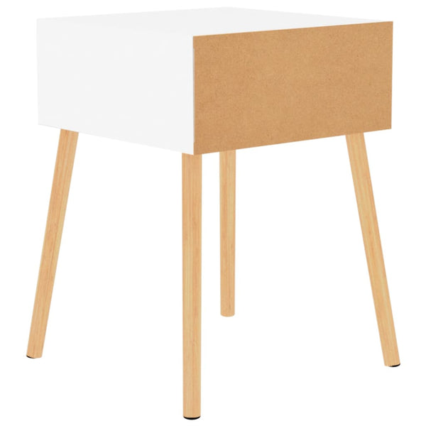 Bedside Cabinet High Gloss White 40X40x56 Cm Engineered Wood Bedside Tables
